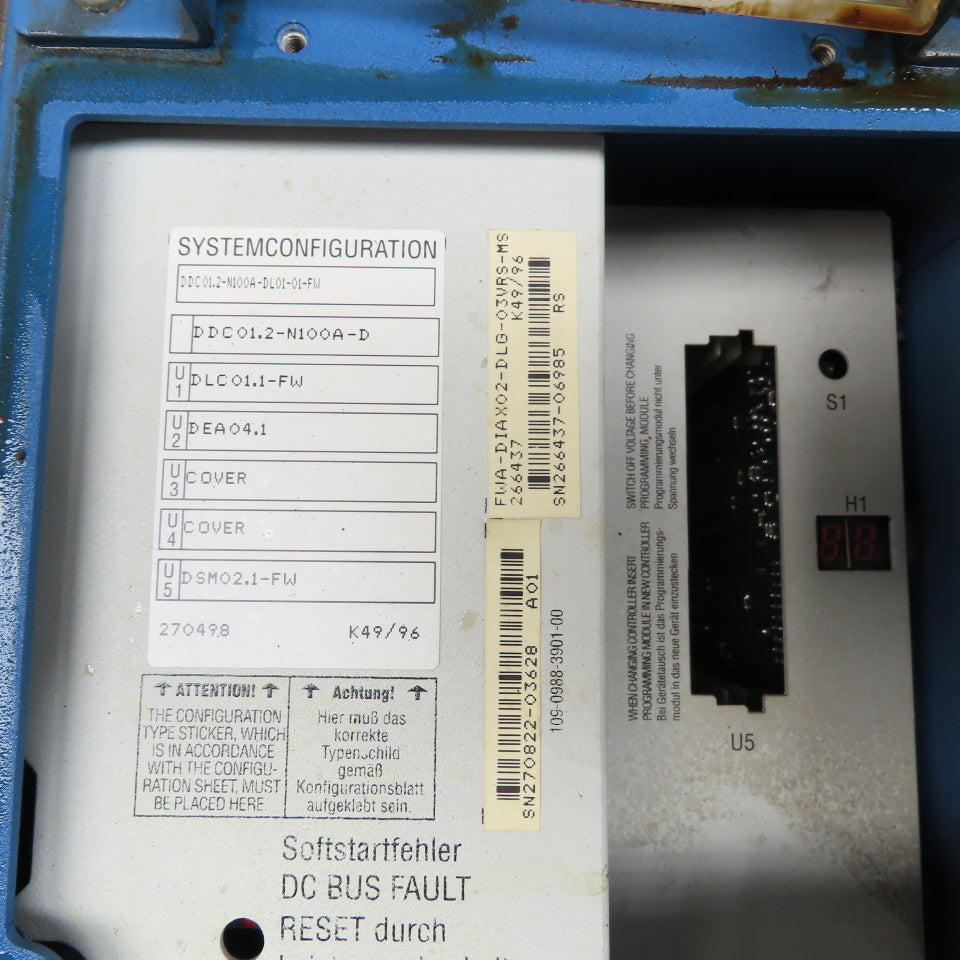 Indramat DDC01.2-N100A-DL01-01-FW Digital AC Servo Compact Controller DDC01.2