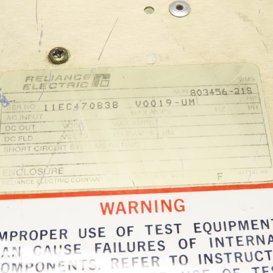 Reliance Electric 803456-21S Power Module
