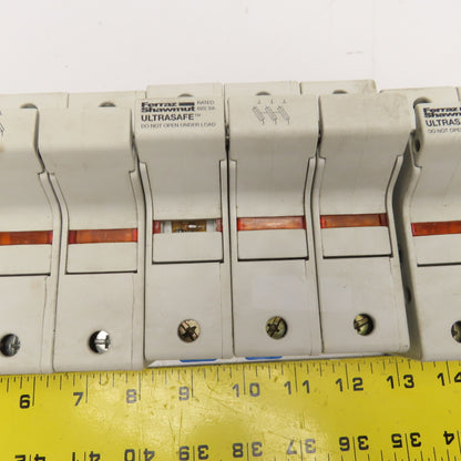 Ferraz Shawmut US3J3I 3 Pole 600V 30A Class J Fuse Holder Lot Of 3