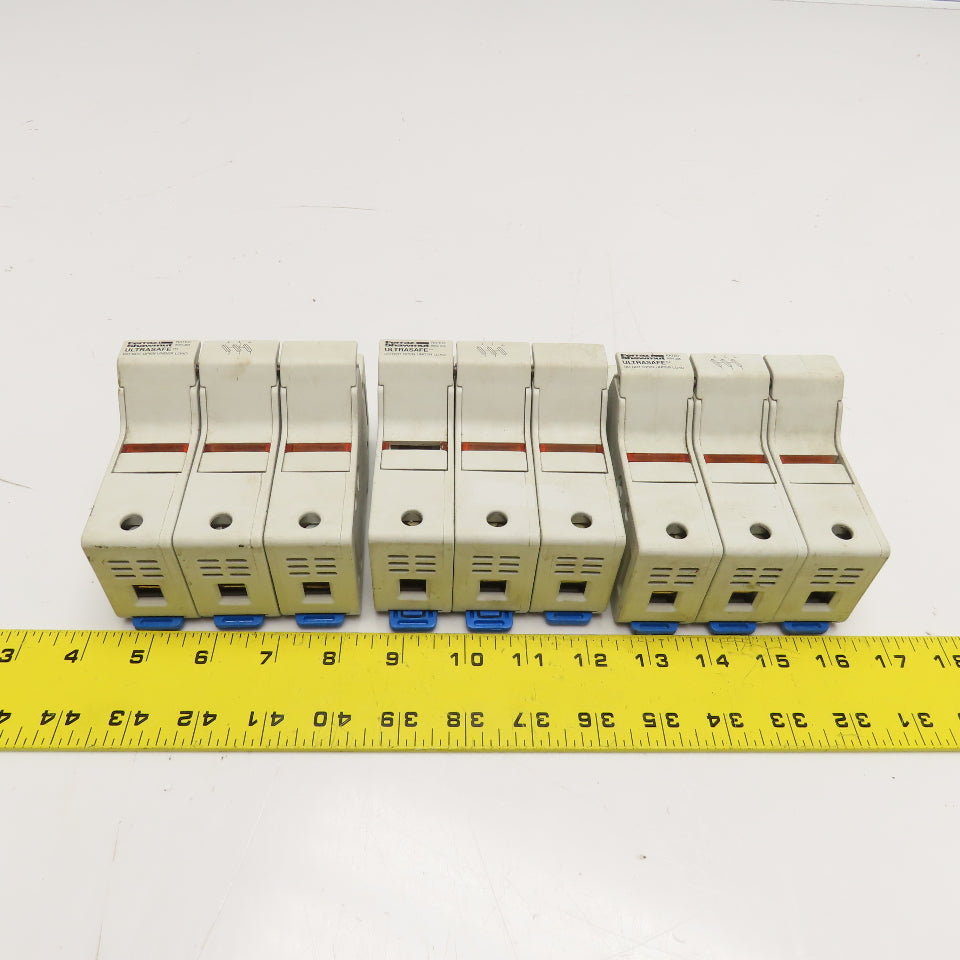 Ferraz Shawmut US3J3I 3 Pole 600V 30A Class J Fuse Holder Lot Of 3