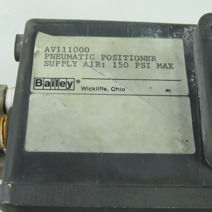 Bailey AV111000 Pneumatic Valve Positioner 150 PSI Max