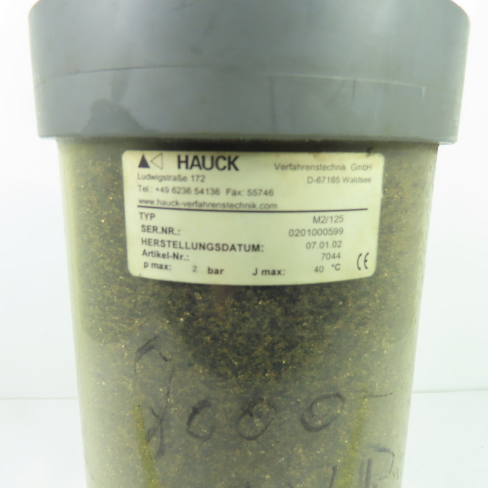 Hauck M2/125 Process Filter Canister 2 bar 40C 7044
