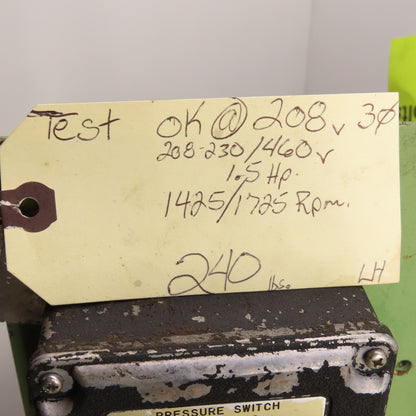 Parker PU26145G 13 Gal 1.5HP Hydraulic Power Unit 6.6 GPM 208-230/460V Tested