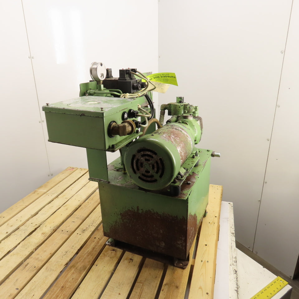 Parker PU26145G 13 Gal 1.5HP Hydraulic Power Unit 6.6 GPM 208-230/460V Tested