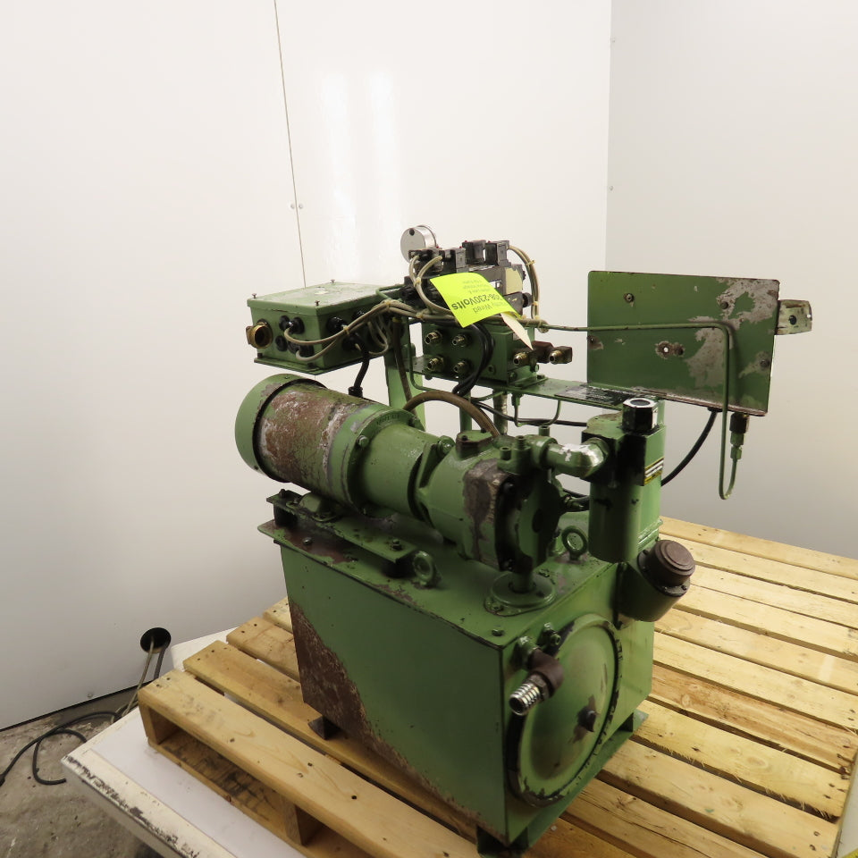 Parker PU26145G 13 Gal 1.5HP Hydraulic Power Unit 6.6 GPM 208-230/460V Tested