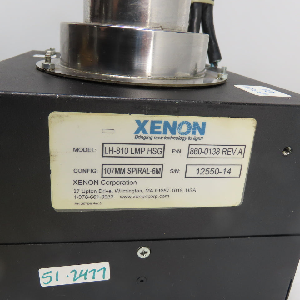 Xenon 860-0138 LH-810 LMP HSG 107mm Spiral-6M Pulsed Lighting System Air Cleaner