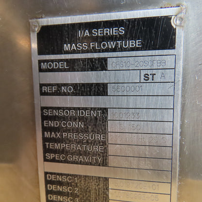 Foxboro 5600001 CFS10-20SCFBB I/A Series Mass Flowtube 2" 150# ANSI Flange