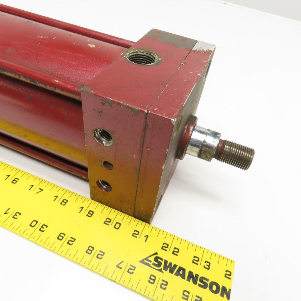 3-1/2" Bore 10-1/2" Stroke Double Acting Manifold Cap Air Cylinder