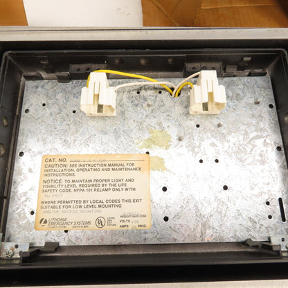 Lithonia F2RE S 1 R 120 Recessed Fluorescent Exit Sign 120V Signature Series