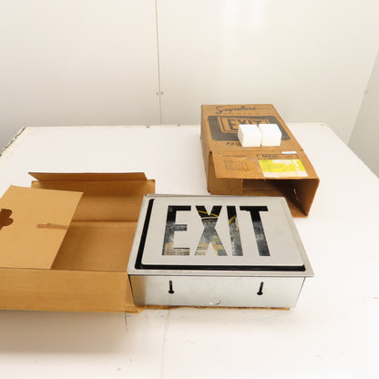 Lithonia F2RE S 1 R 120 Recessed Fluorescent Exit Sign 120V Signature Series