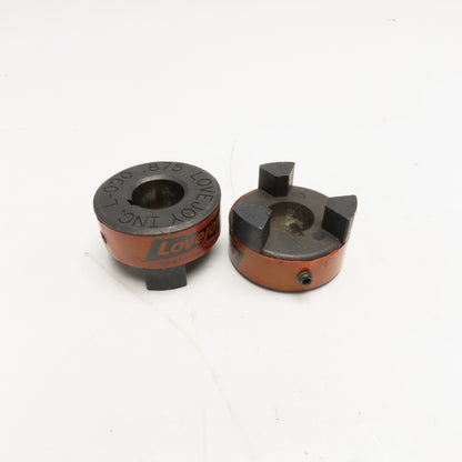 Lovejoy L-090 .875 7/8" Flexible Jaw Coupling Hub Lot Of 2