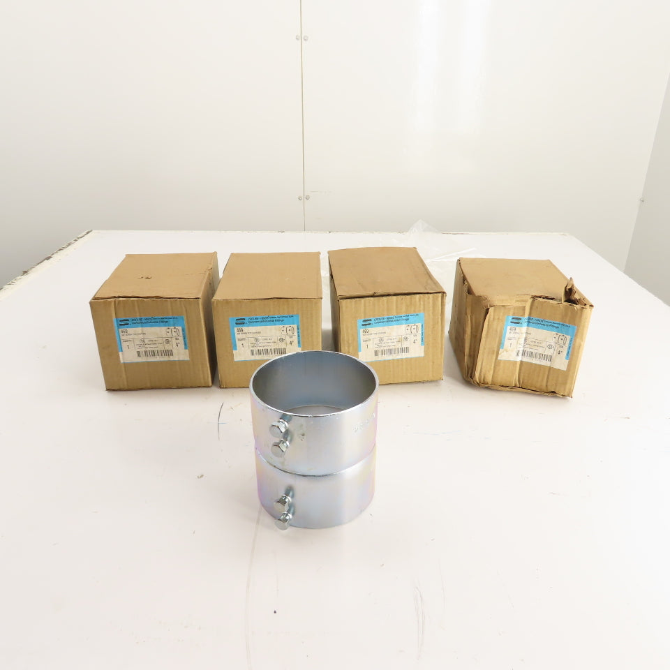 Crouse-Hinds 469 4" EMT Set Screw Type Coupling Lot of 4
