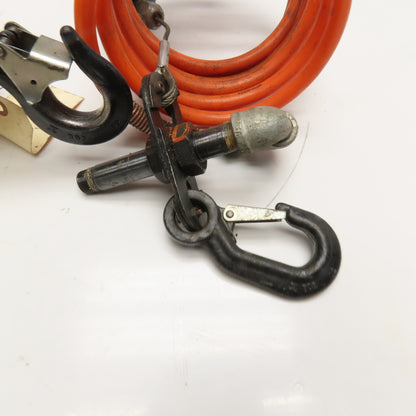 Endo EHW-120 120Kg 1.9m Lift Pneumatic Wire Rope Hoist Missing Pendant Valve