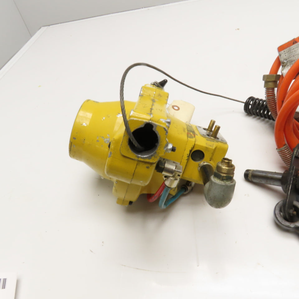 Endo EHW-120 120Kg 1.9m Lift Pneumatic Wire Rope Hoist Missing Pendant Valve