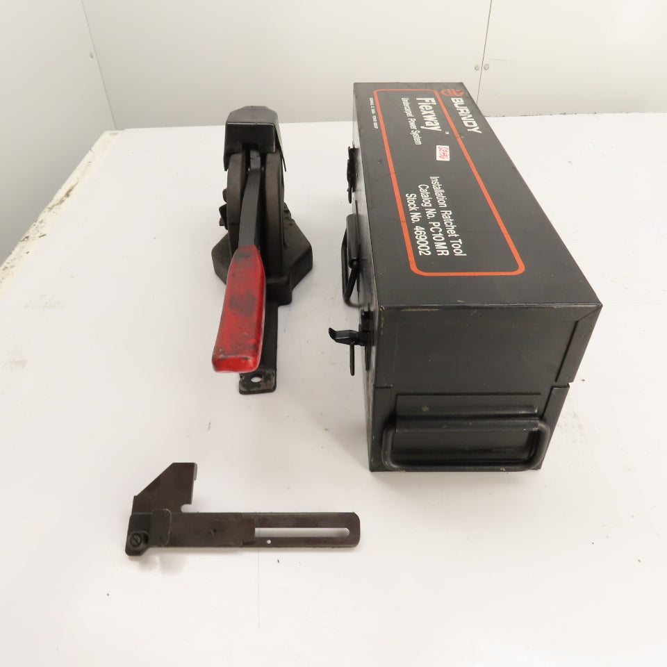 Burndy 469002 PC10MR Flexway Installation Ratchet Tool Undercarpet Power