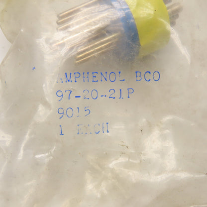 Amphenol 97-20-21P 9 Position Female Solder Cup Circular Connector
