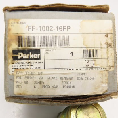 Parker FF-1002-16FP 1" FNPT FF Series Hydraulic Quick Connect Nipple Male