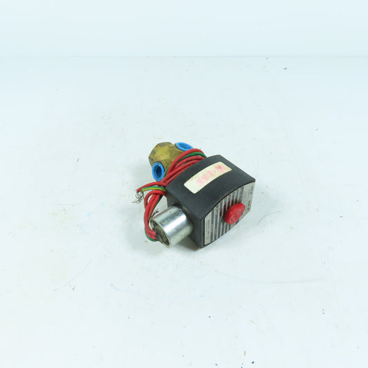 ASCO EF8320G186 Red-Hat II Solenoid Valve 1/4" 120V 3-Way Brass
