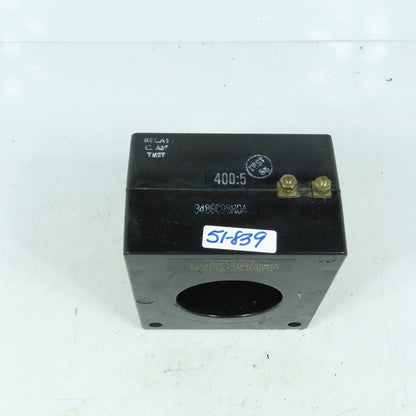 Westinghouse 3486C98H04 Current Transformer 400:5 Ratio 600V 50-400Hz