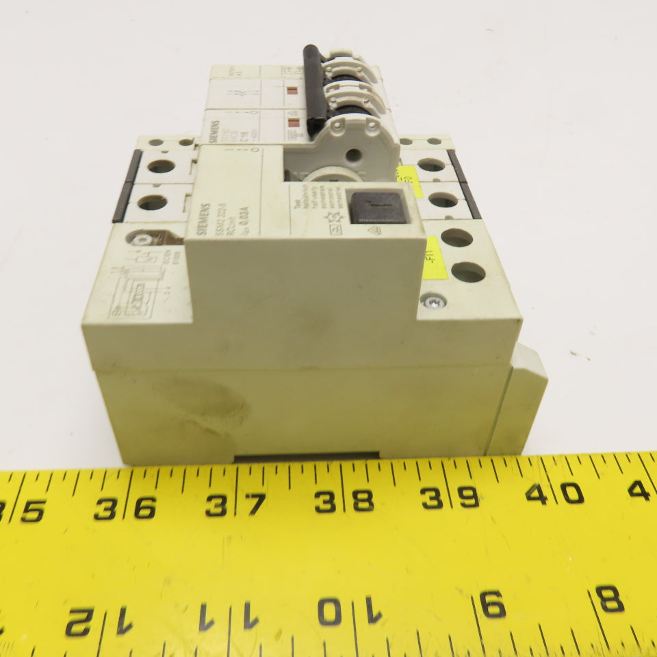Siemens 5SM2 322-6 5SY62 400V 2 Pole Circuit Breaker 0.03A RC Unit