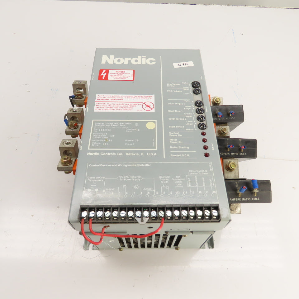 Nordic Controls 2634S00 Reduced Voltage Soft Start Motor Controller 100HP 460V