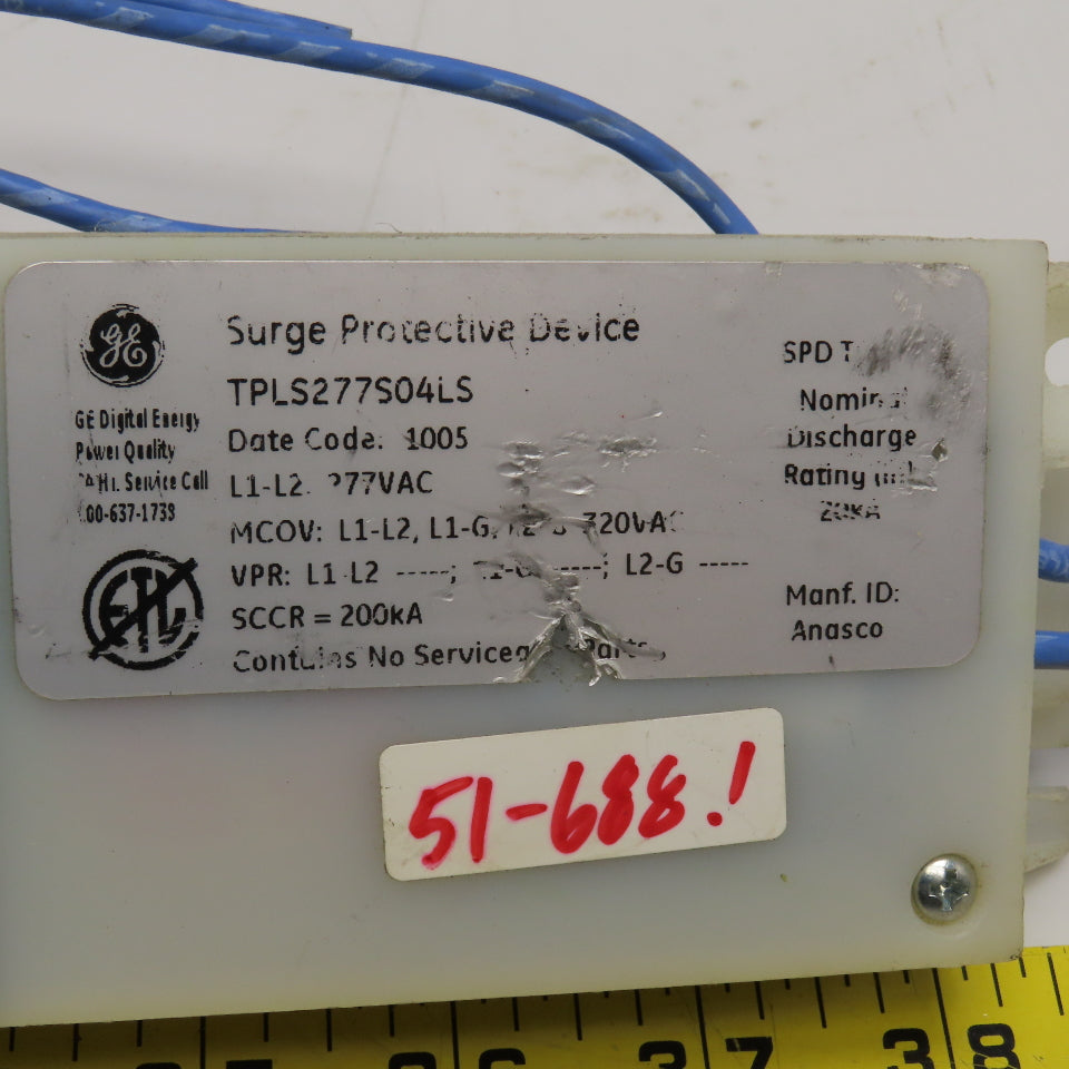 General Electric TPLS277S04LS 277VAC Surge Protective Device 200kA SCCR
