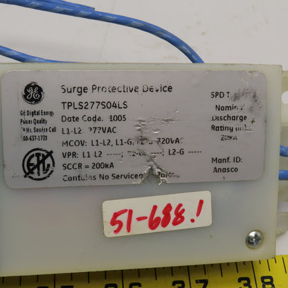 General Electric TPLS277S04LS 277VAC Surge Protective Device 200kA SCCR