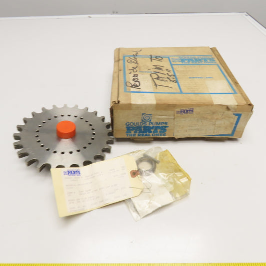 Goulds LF96 0C03394A 1 x 1-1/2 x 8" Stainless Steel Impeller OEM Replacement NOS