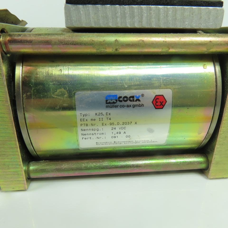 müller co-ax 14 25C2N100DE 24A MK 25 NC Ex Coaxial Valve 24VDC NPT 1" 100 Bar