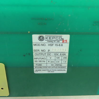 Kepco HSF 15-6.6 HSF 15-6.6 Switching Power Supply Module 15V 6.6A