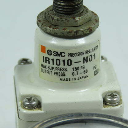 SMC IR1010-N01 Precision Regulator 150 PSI Max Supply 0.7-60 PSI Output Lot Of 2