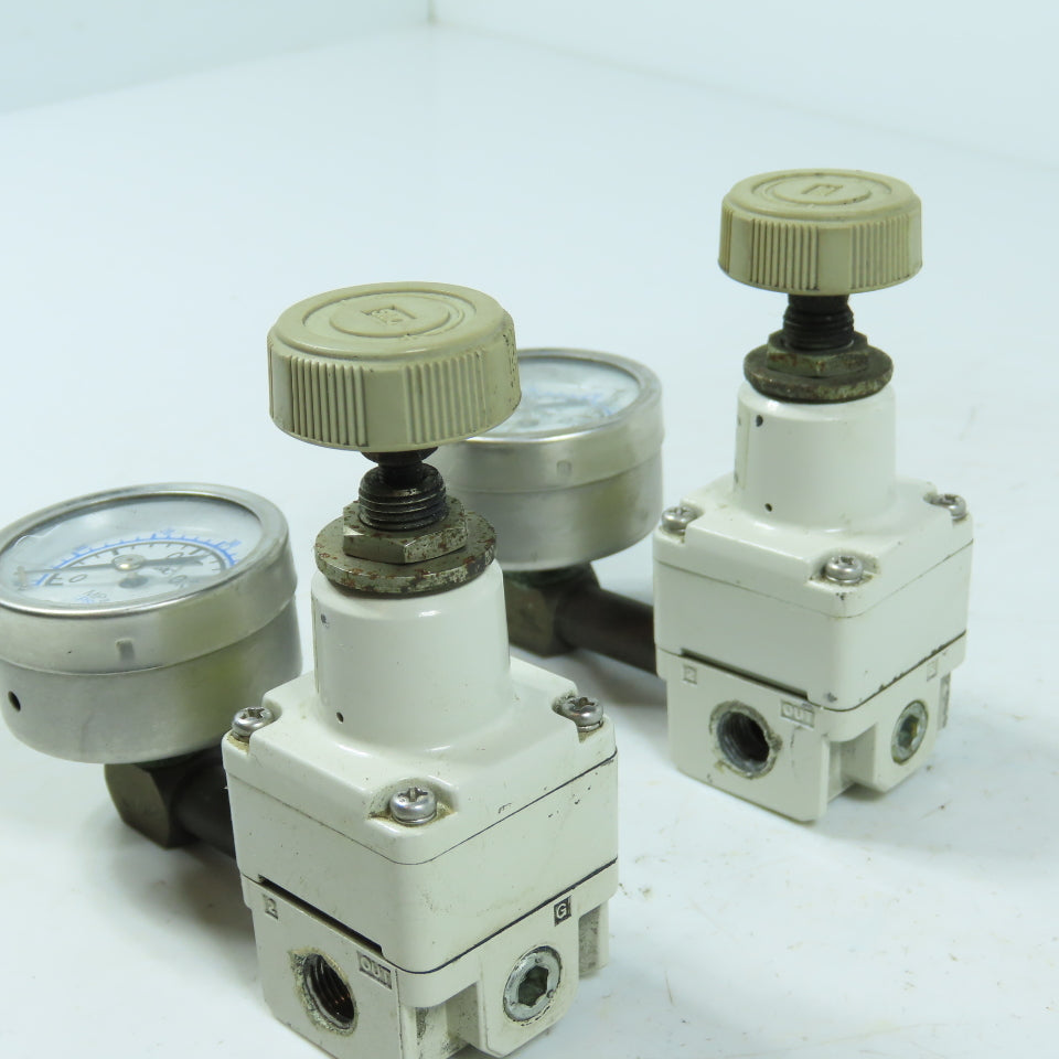 SMC IR1010-N01 Precision Regulator 150 PSI Max Supply 0.7-60 PSI Output Lot Of 2
