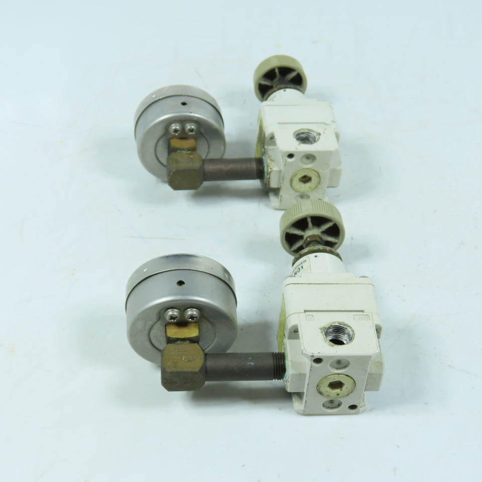 SMC IR1010-N01 Precision Regulator 150 PSI Max Supply 0.7-60 PSI Output Lot Of 2