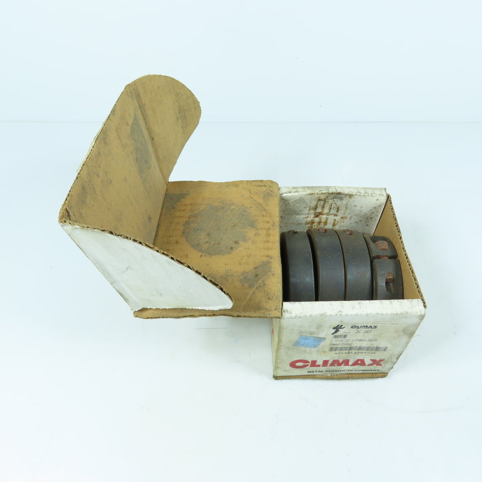 Climax 2C-243 2-7/16" ID 2-Piece Split Steel Collar Lot Of 4