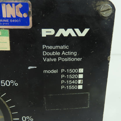 PMV P-1500 Pneumatic Double Acting Valve Positioner