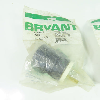 Bryant 70520NP Locking Plug 2P 3W Grounding 20A 125V NEMA L5-20 Lot of 2