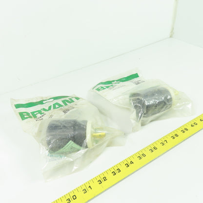 Bryant 70520NP Locking Plug 2P 3W Grounding 20A 125V NEMA L5-20 Lot of 2