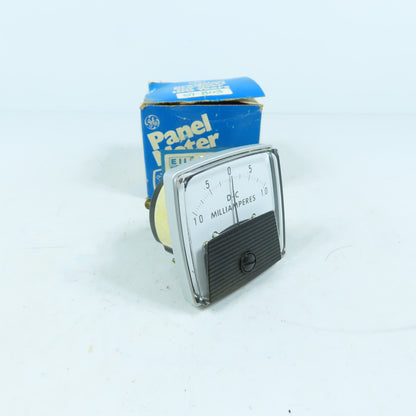GE 250209FAZZ DC Milliamperes Panel Meter 1-0-1 mA Center Zero