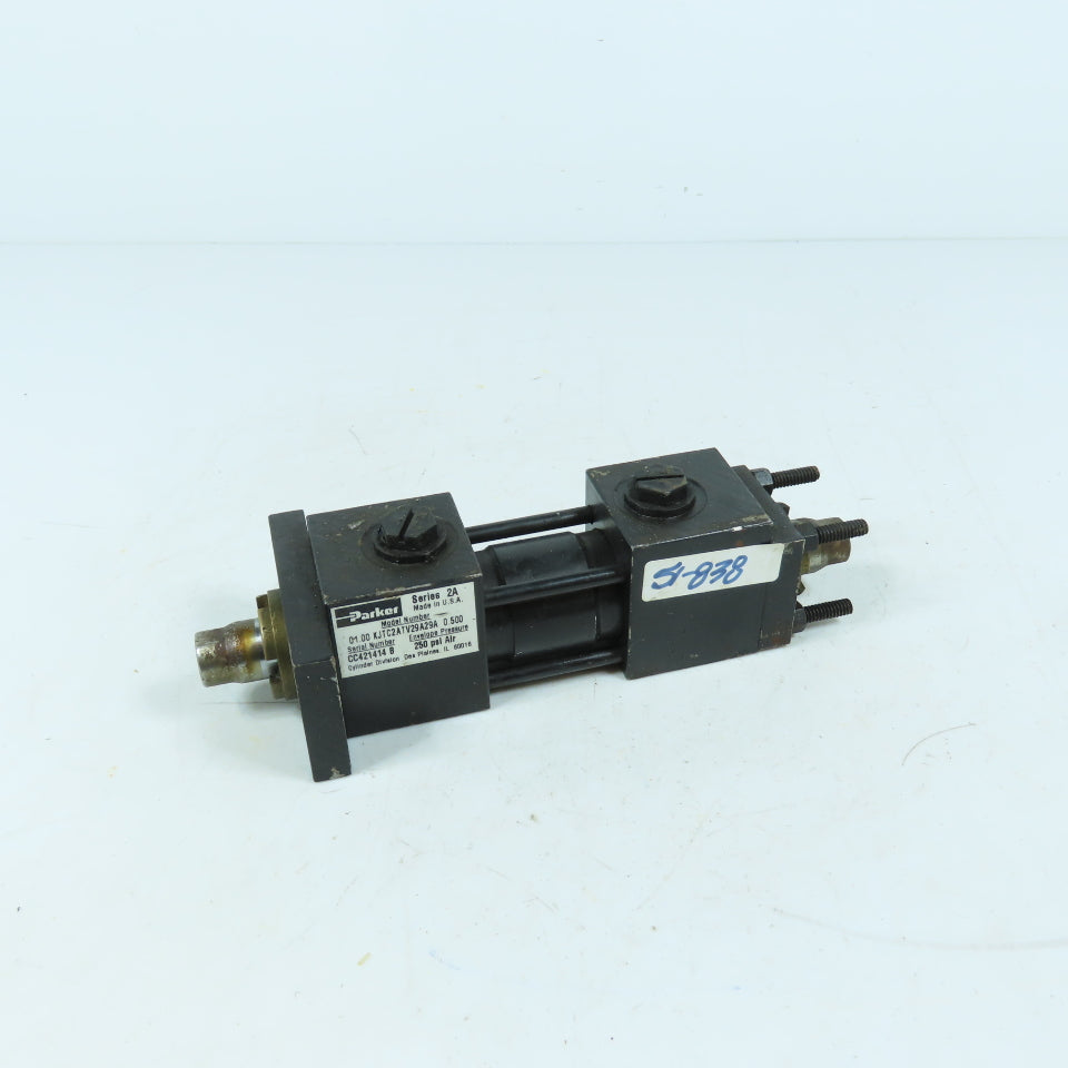 Parker 01.00 KJTC2ATV29A29A 0.500 1" Bore 0.5" Stroke Air Cylinder 250PSI