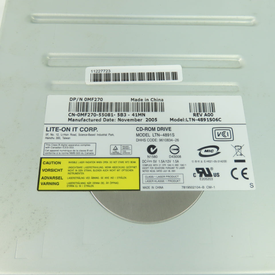 Lite-On 0MF270 LTN-4891S Internal CD-ROM Drive IDE ATAPI