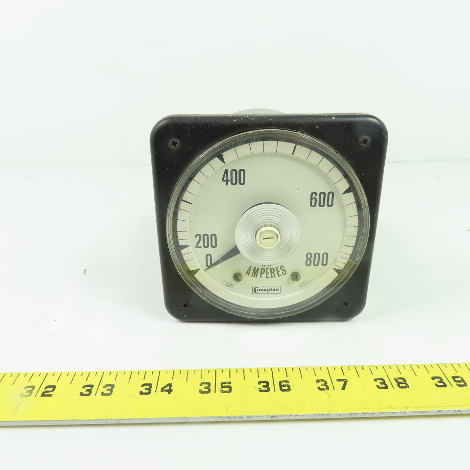 Crompton 3808.51 077/08 0-800 Amperes Analog Ammeter 50/60Hz