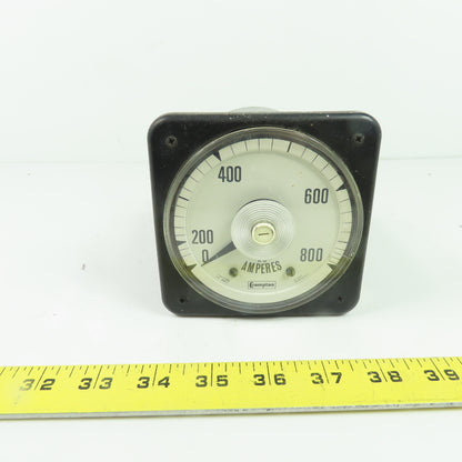 Crompton 3808.51 077/08 0-800 Amperes Analog Ammeter 50/60Hz