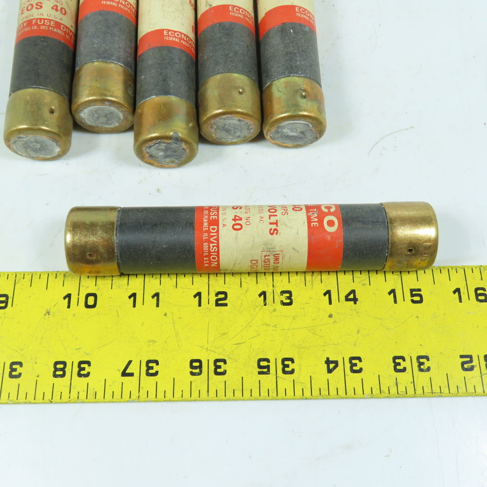 Economy EOS 40 One Time Fuse 40A 600V Lot Of 6
