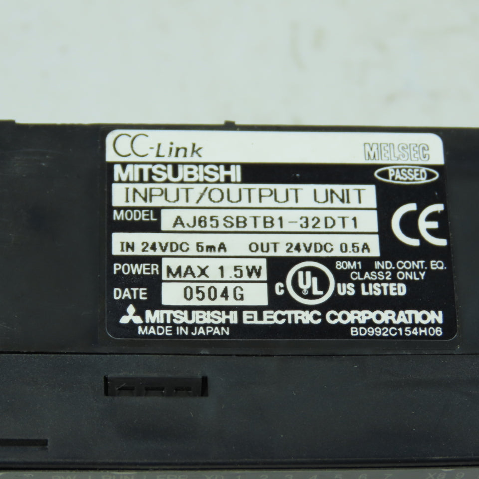 Mitsubishi AJ65SBTB1-32DT1 MELSEC CC-Link Input/Output Unit 24VDC