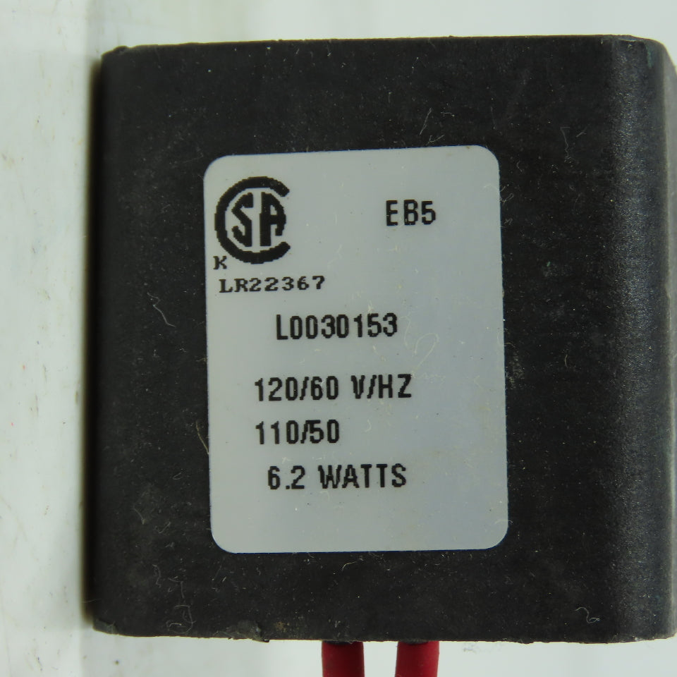 Parker L0030153 Solenoid Valve Coils 120/60 110/50 6.2W EB5 Lot Of 3