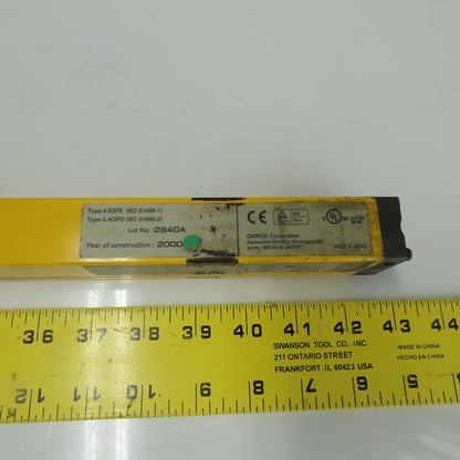 Omron F3S-A482P-L Safety Light Curtain Receiver 940mm Protection Height