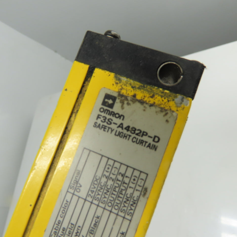 Omron F3S-A482P-D Safety Light Curtain 24VDC 440mm Protection Height