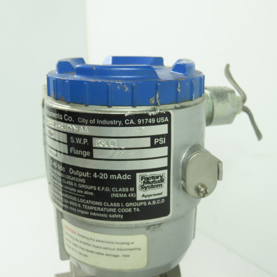 Barton FHCF-33V4-ADCYY-AA Differential Pressure Transmitter 0-25 INWC 4-20mAdc