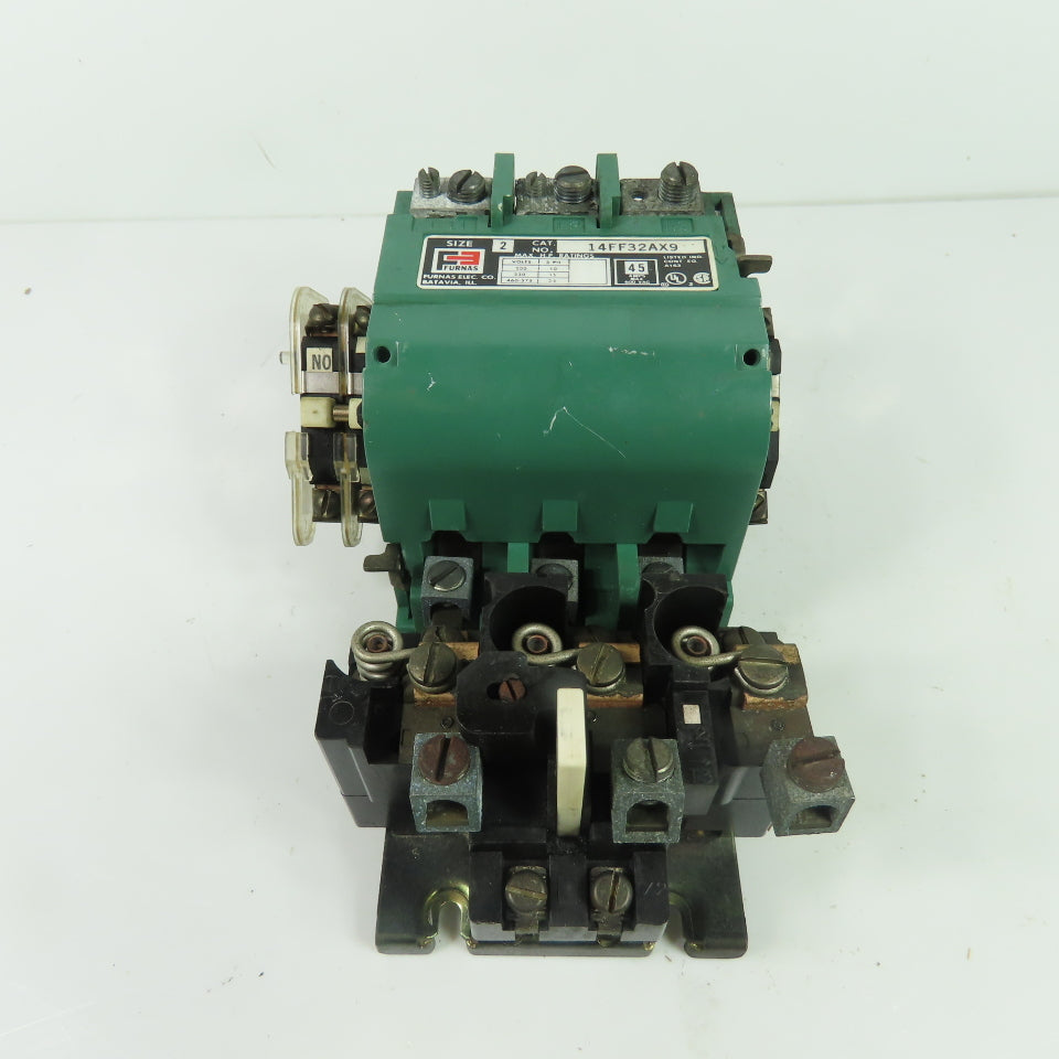 Furnas 14FF32AX9 NEMA Size 2 Magnetic Motor Starter 3Ph 45A 600VAC 120V Coil