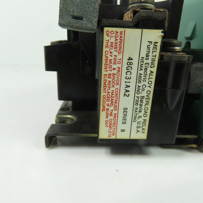 Furnas 14FF32AX9 NEMA Size 2 Magnetic Motor Starter 3Ph 45A 600VAC 120V Coil